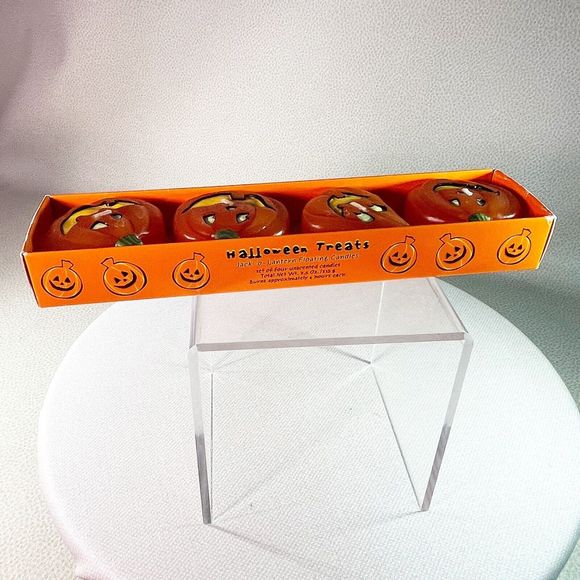 The White Barn Candle Co Halloween Treats Jack-o-Lantern Floating Candles Set - Picture 6 of 10